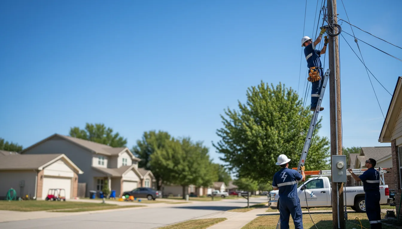 Residential electrician providing installation services in Amoret, MO